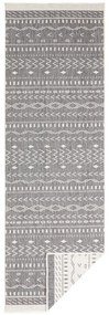 Sivo-krémový vonkajší koberec NORTHRUGS Kuba, 250 x 80 cm