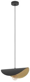 Eglo 390392 - Luster na lanku SACEDA 1xE27/40W/230V 41 cm čierna/zlatá
