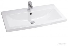 Cersanit Tirso, závesná umývadlová skrinka 794x447x572 mm + keramické umývadlo, béžová matná, S801-543