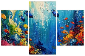 Obraz - Maľba podmorského sveta (90x60 cm)