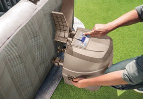 Intex Nafukovacia štvorcová hydromasážna jacuzzi pre 6 osôb 196x71 cm, prémiové príslušenstvo - INTEX 28472