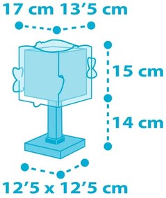 Dalber 63471 - Detská lampička BABY SHARK 1xE14/60W/230V