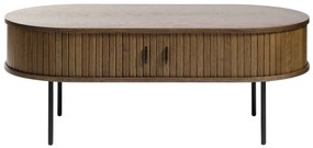 Dizajnový konferenčný stolík Vasiliy 120 cm dymový dub