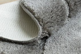 Kúpeľňový koberček SUPREME LINES línie, sivý kruh