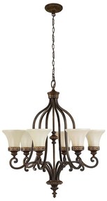 Feiss FE-DRAWING-ROOM6 - Luster na reťazi DRAWING ROOM 6xE27/60W/230V