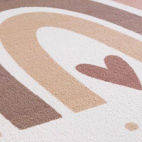 Krémovobiely prateľný detský koberec 140x200 cm Coco 1132 – Ayyildiz Carpets