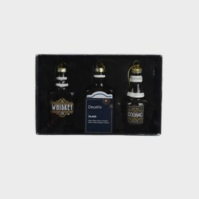 Vianočná dekorácia GIN v tvare fľašky 272084 (2 ks)