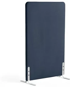 Paraván ZONE, 1360x800x46 mm, látka Hush, biele nožičky, navy blue