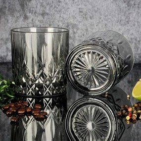 Sklenená nápojová pohárik Water Grey S - 280 ml