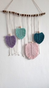 Vrabka Style Macramé pierka - Štyri Lístky (2 varianty) Varianta: 1