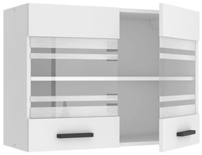 Kuchynská skrinka Belini Premium Full Version horná 80 cm biely mat