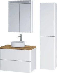 Mereo, Mereo Siena, kúpeľňová skrinka 100 cm, biela lesk, MER-CN412S