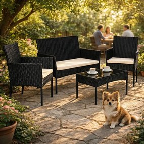 Ratanová sedacia súprava do záhrady