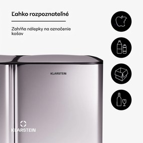 Klarstein Tiyo 3v1 odpadkový kôš 60 l vyberateľný vedro Soft-Close