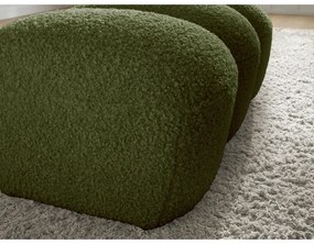 Zelená podnožka z textílie buklé Hippolyte – Bobochic Paris