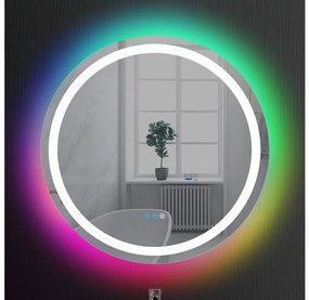 Brilagi - LED RGBW stmievateľné vyhrievané zrkadlo s podsvietením AVA PRO LED/18W/230V priemer 60 cm IP44