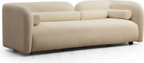Třímístná pohovka Victoria 228 cm boucle krémová