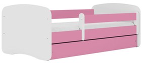Letoss Detská posteľ BABY DREAMS 180/80 Ružová S matracom S uložným priestorom