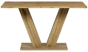 Autronic - Jídelní stůl, 140x80x76 cm, MDF deska, 3D dekor divoký dub - HT-911 OAK VÝPRODEJ