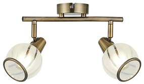 Prezent 14104 - Bodové svietidlo SIENTO 2xE14/40W/230V mosadz