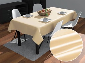 Biante Saténový obdĺžnikový obrus polyesterový Satén LUX-L057 Béžový 120x160 cm