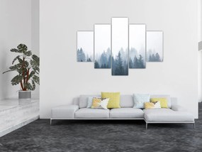 Obraz - Zahmlený les (150x105 cm)