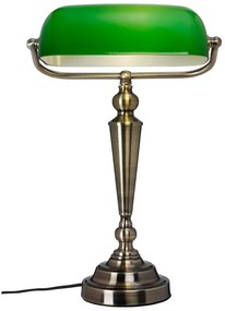 Cottex B1019AGR - Stolová lampa THE BANKER 1xE27/60W/230V