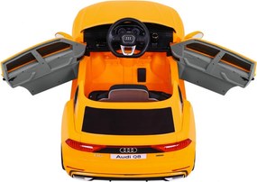 Ramiz Elektrické autíčko Audi Q8 Lift detské SUV žlté + diaľkové ovládanie