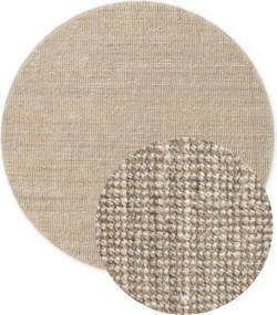 Hanse Home, Kusový koberec Jaipur 105973 Ivory/White kruh, 200x200 (priemer) kruh, béžová, chodba / predsieň