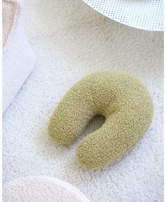 Zelený detský pohovkový vankúš z textílie buklé U – Wigiwama