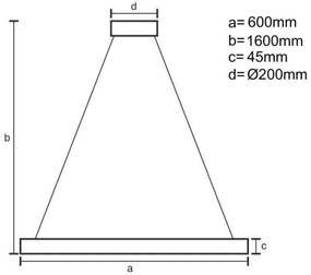 Brilagi - LED Stmievateľný luster na lanku CIRCLE LED/85W/230V 3000-6500K čierna + DO