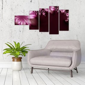 Abstraktné kvety - obraz