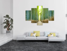 Obraz - Bambusový les (150x105 cm)