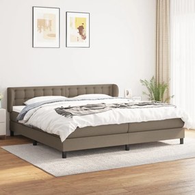 Boxspring posteľ s matracom sivohnedý 200x200 cm látka 3126593