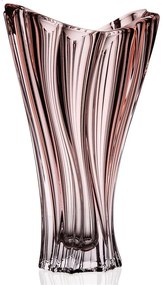 KRIŠTÁĽOVÁ VÁZA BOHEMIA PLANTICA 320MM RUŽOVÁ