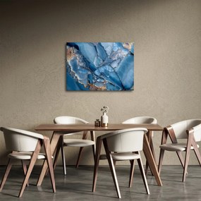 Obraz - Modrý členitý mramor (70x50 cm)