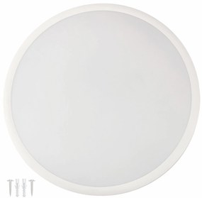 BERGE Okrúhly LED panel prisadený biely - 24W - neutrálna biela