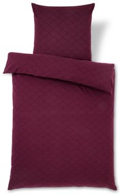 Flanelová posteľná bielizeň, štandardná veľkosť, bordovočervená