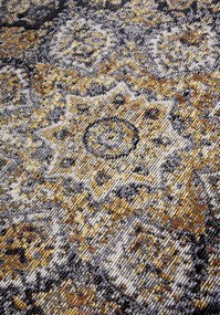 Villeroy & Boch, Kusový koberec Villeroy & Boch 106065 Antracite, Gold – na von aj na doma, 200x285, žltá, chodba / predsieň