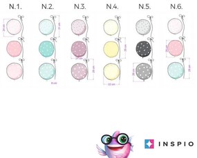 INSPIO balóny púdrových farbách