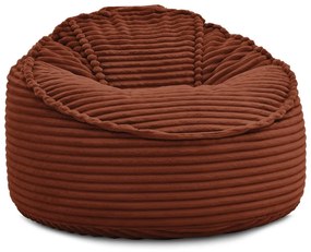 Menčestrový sedací vak v tehlovej farbe Socrate – Bobochic Paris