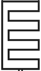 Mexen Florida, vykurovacie teleso 1080 x 600 mm, 358 W, čierna, W206-1080-600-00-70