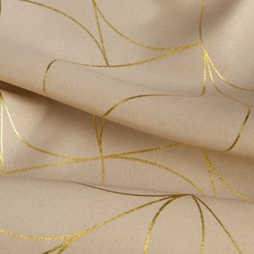 ZÁVES NA KRÚŽKOCH EVI 140X250 CM BÉŽOVÁ