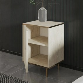 Nočný stolík Imaj Travertine and Gold