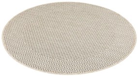 Koberec Flex 19242/P01 rybia kosť, béžový / krémový kruh