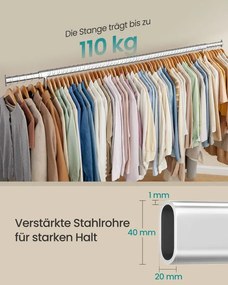 Vešiakový stojan na kolieskach HSR176E01