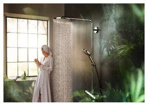 Hansgrohe Raindance Select S, Showerpipe 240 1jet PowderRain s termostatom, chróm,HAN-27633000