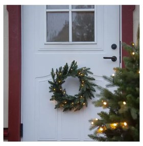 Eglo 410948-LED Vonkajší vianočný veniec so senzorom BYSKE 30xLED/0,064W/3xAA IP44