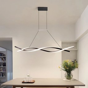 Toolight Toolight, LED závesné osvetlenie 120cm, 46W, 3000K, 2000lm, LHJ020-CP, čierna, OSW-50046