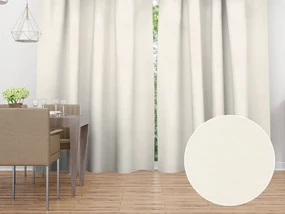 Biante Dekoračný záves TF-051 Smotanový 150x140 cm